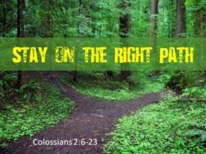 I WILL!...STAY ON THE RIGHT PATH Sunday June 14, 2020